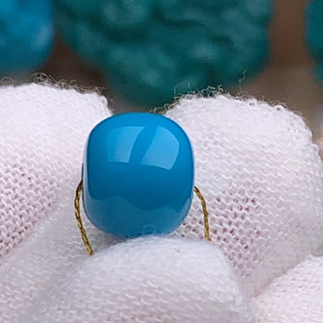 未镶嵌绿松石珠宝奇石10mm
