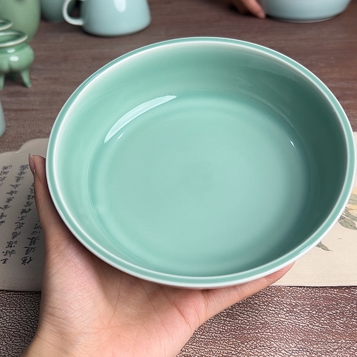 龙泉云间青瓷小米茶器