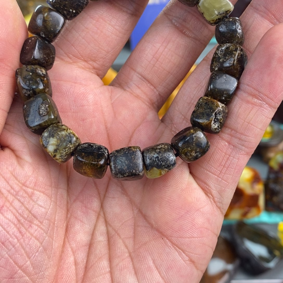 琥珀未镶嵌手链琥珀蜜蜡