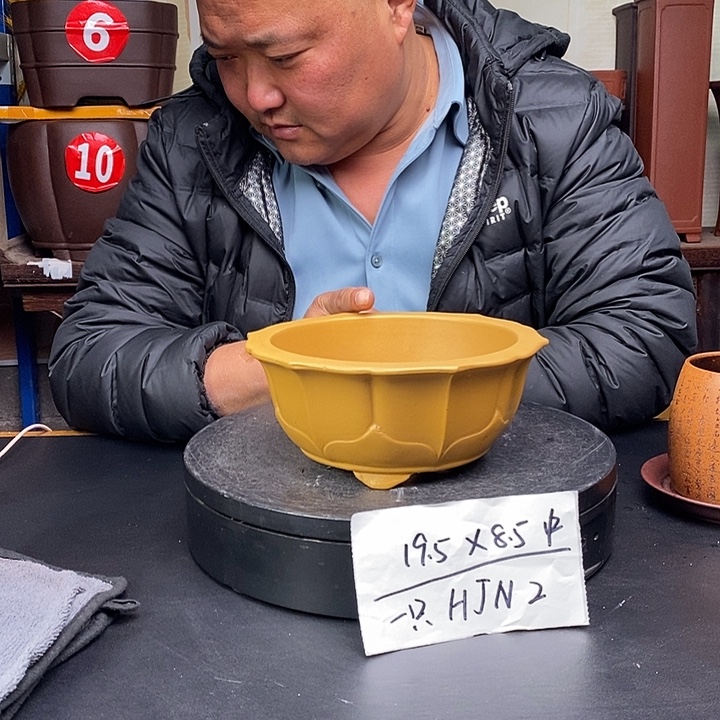 紫砂花盆货号一只HJN2
