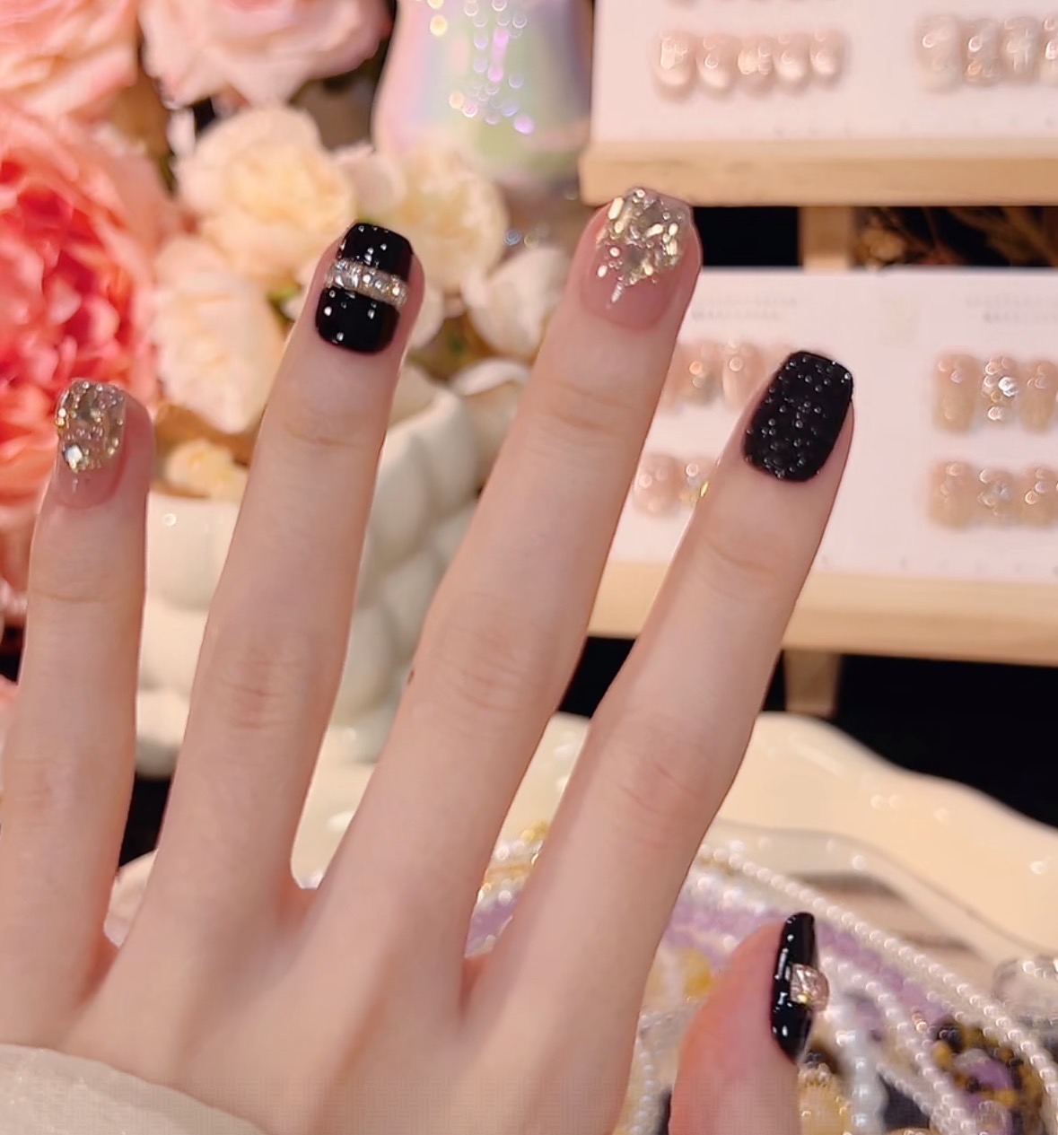 【爆闪OL】高级~纯手工穿戴甲可重复使用10个甲片