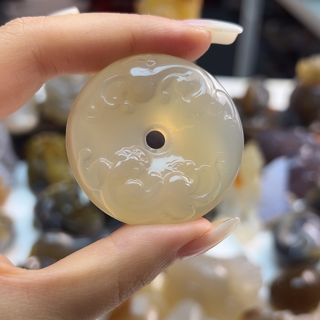 玛瑙/玉髓未镶嵌吊坠(不含链)