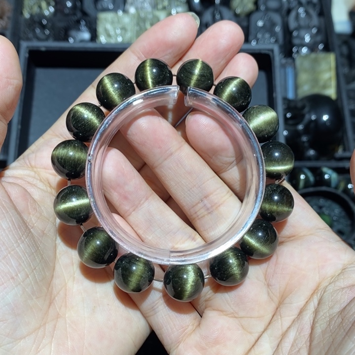 黑曜岩手链未镶嵌c*h