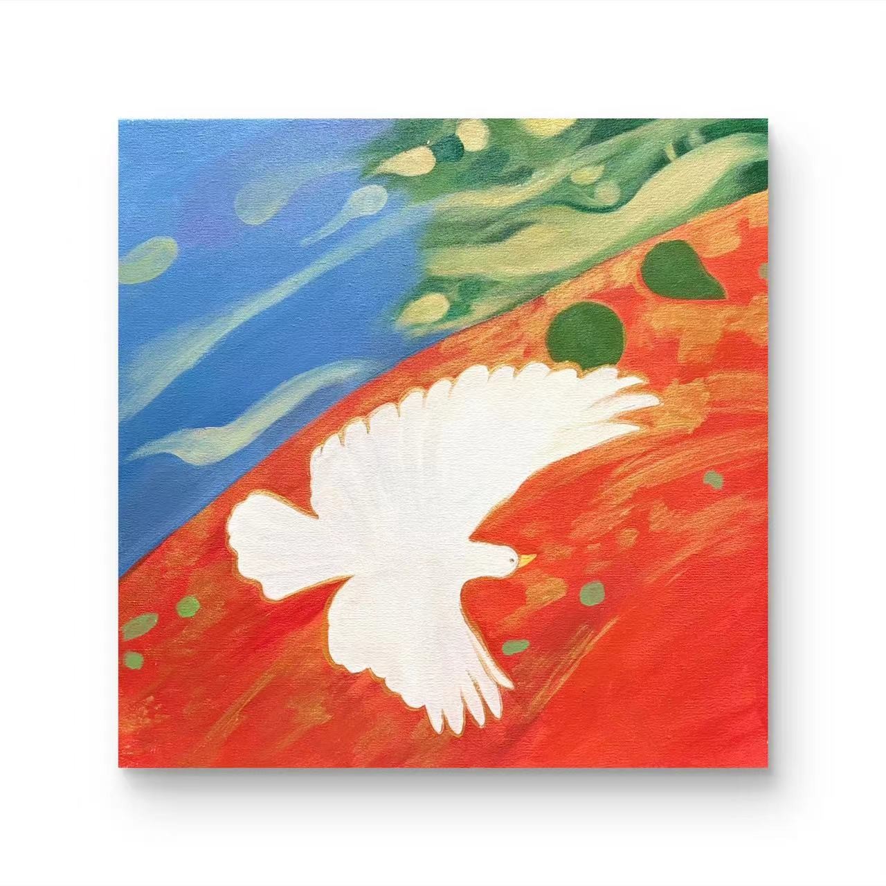 【 自由  】孤品 “50*50” No.213 纯手绘挂画