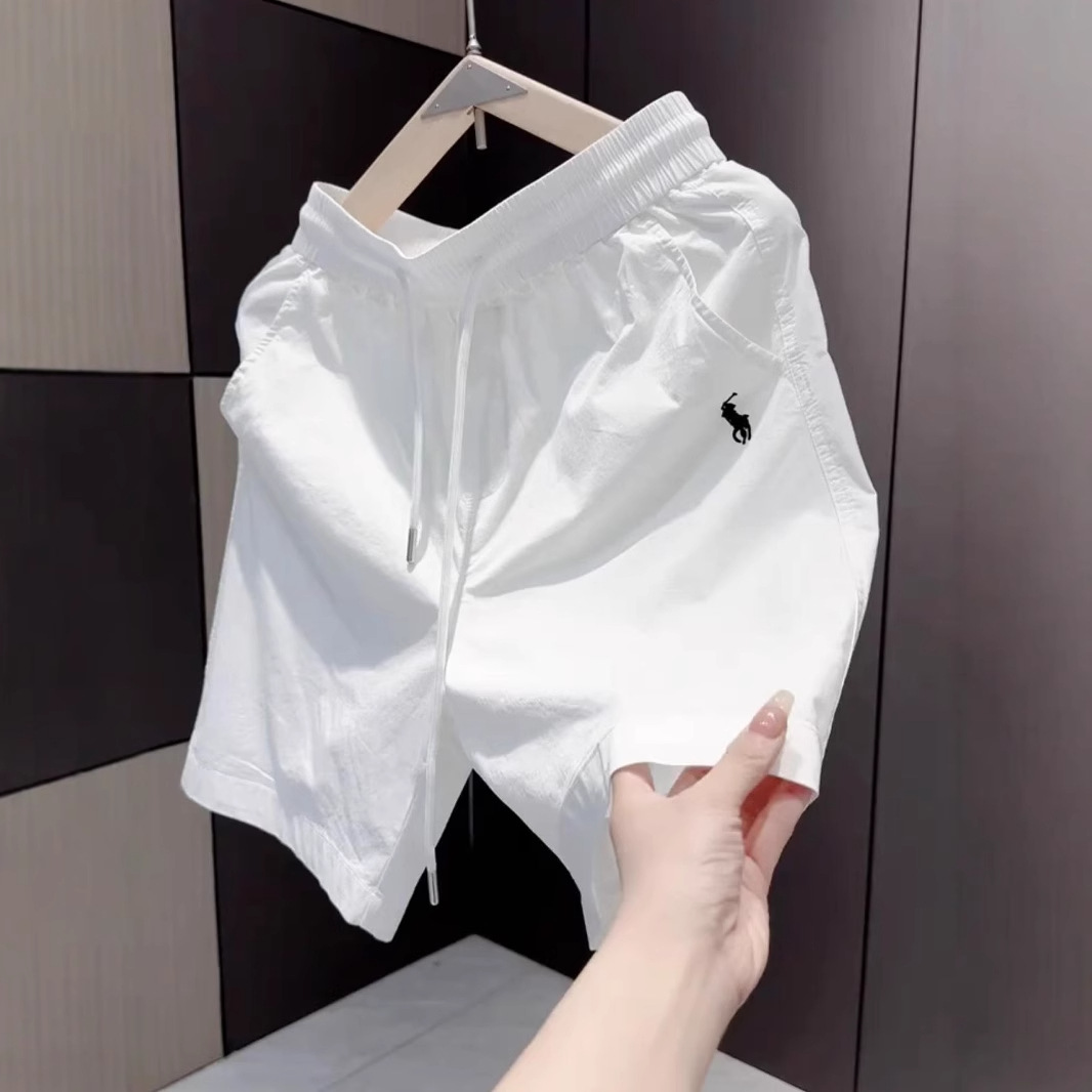 2025夏季新款男士休闲短裤宽松直筒运动速干沙滩裤美式百搭五分裤