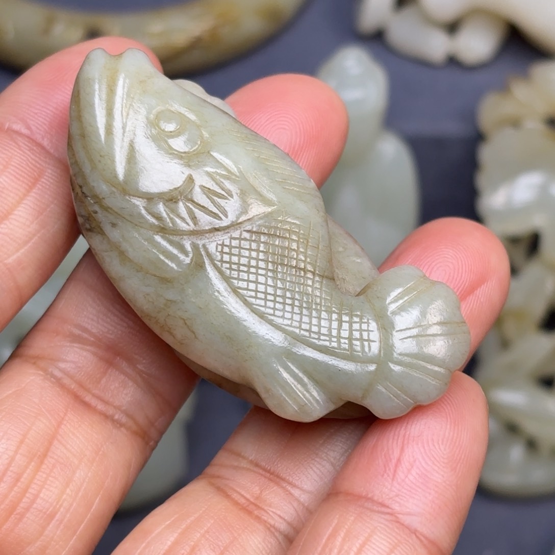 和田玉（糖玉）挂件未镶嵌