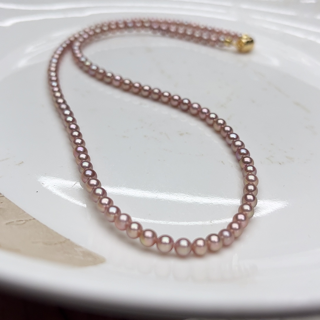 银S925镶嵌淡水珍珠颈饰