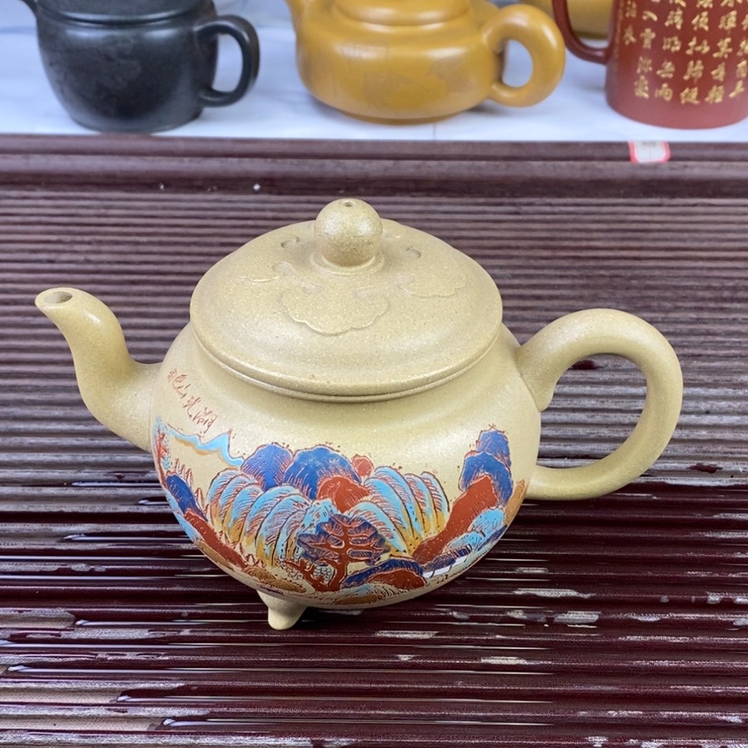紫砂茶壶白9 大彬如意