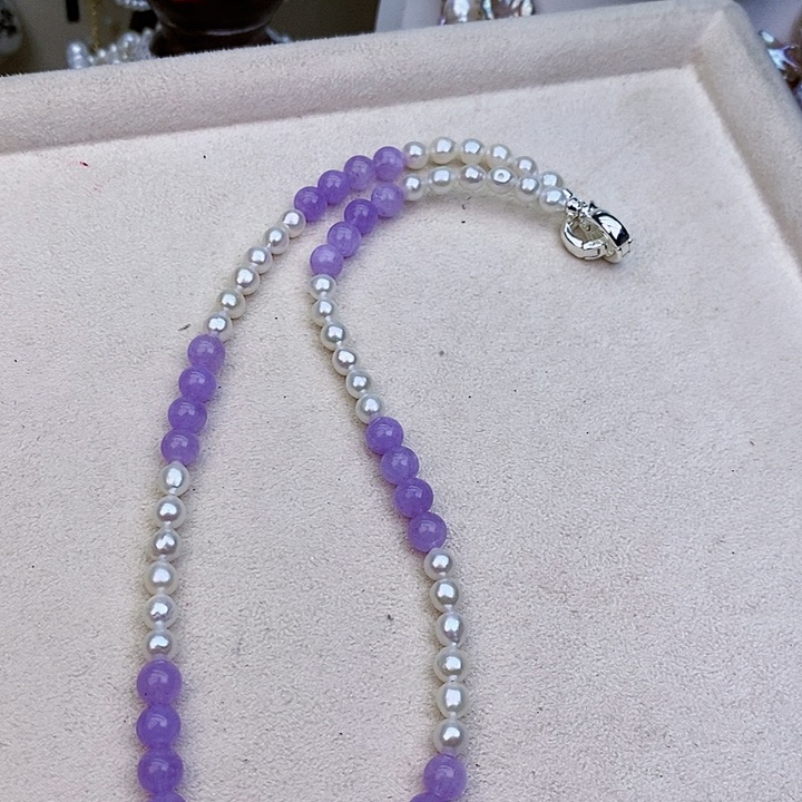 淡水珍珠颈饰银S925镶嵌