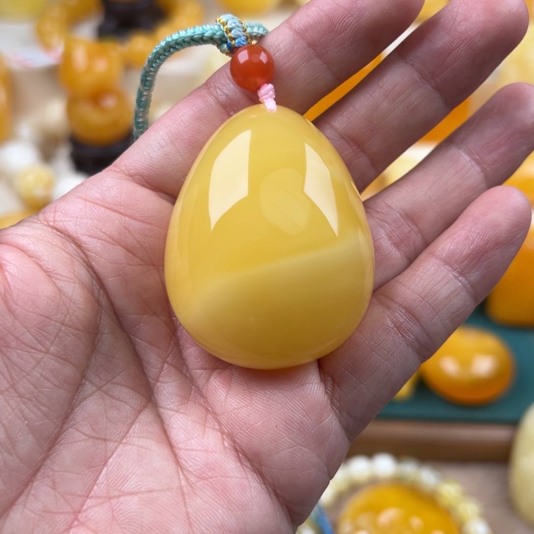 蜜蜡未镶嵌颈饰纯天然琥珀蜜蜡无优化