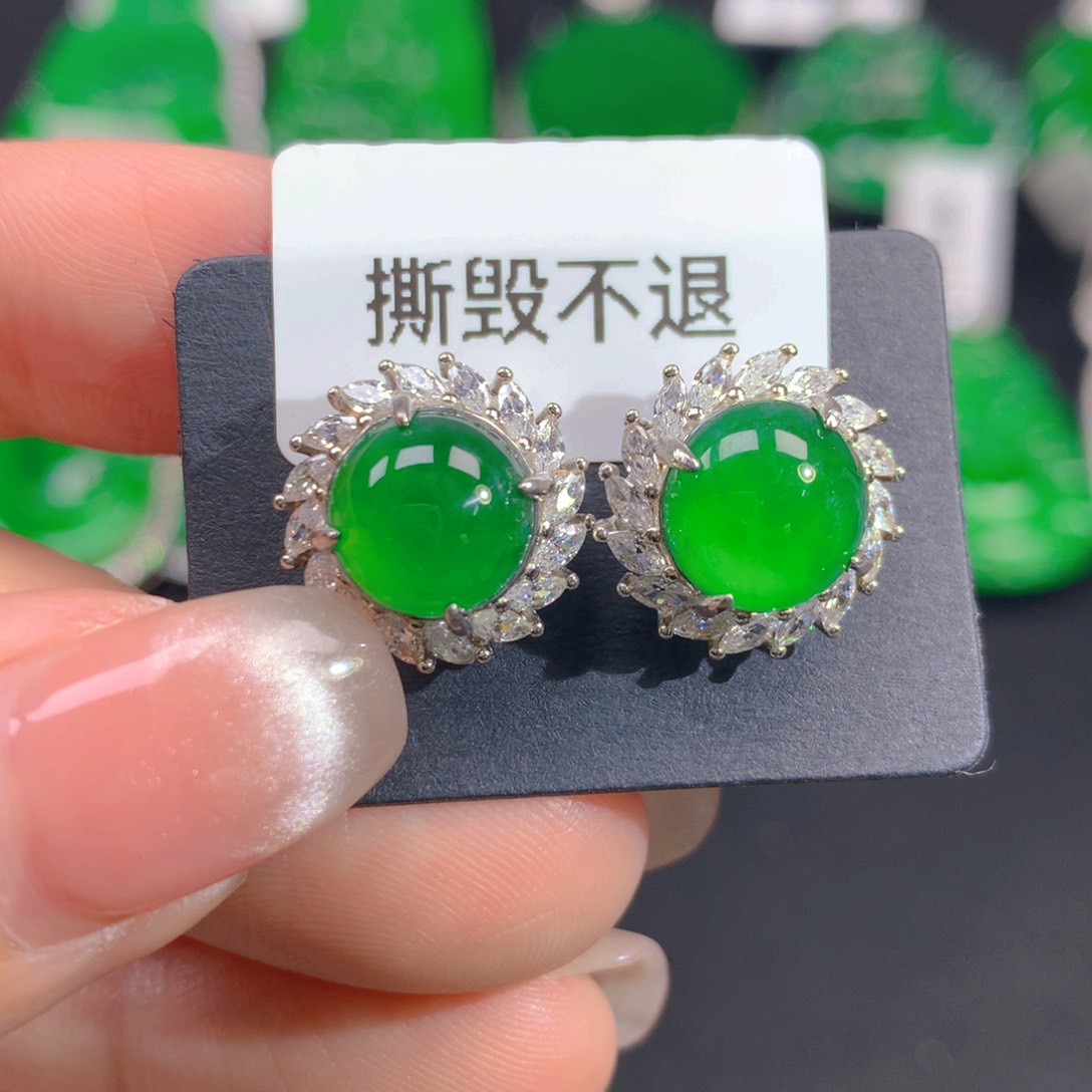 翡翠颈饰银S925镶嵌111111111