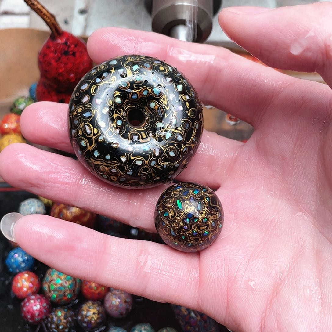 6***.手工制作大漆面包圈