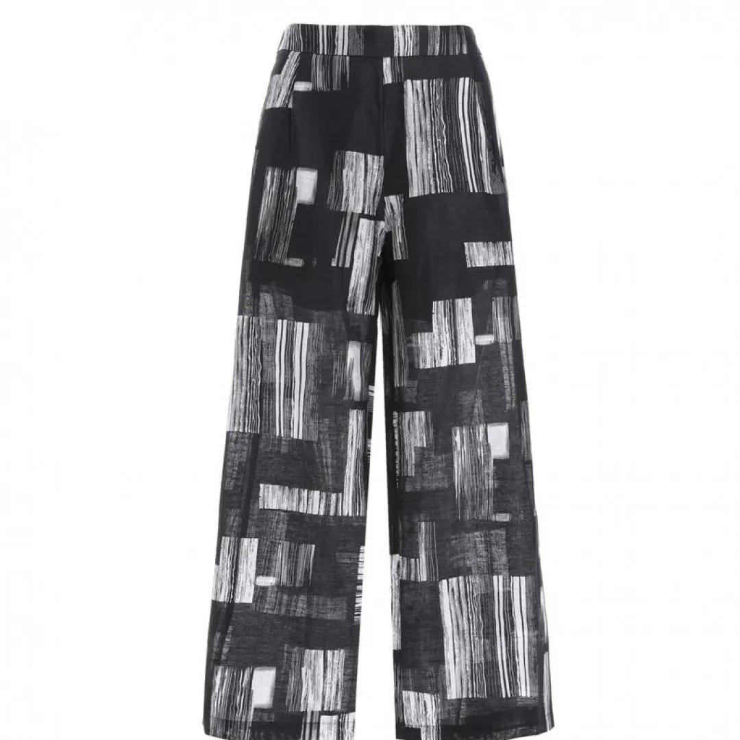 L·W/画而诗春夏季款时尚休闲高腰宽松潮流女士休闲裤LAH56001