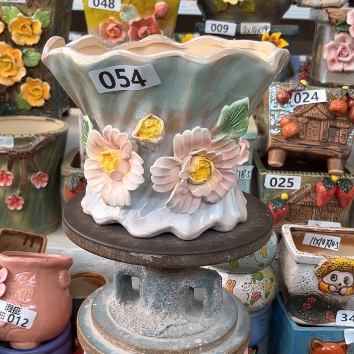 紫砂花盆粗陶材质多肉花盆