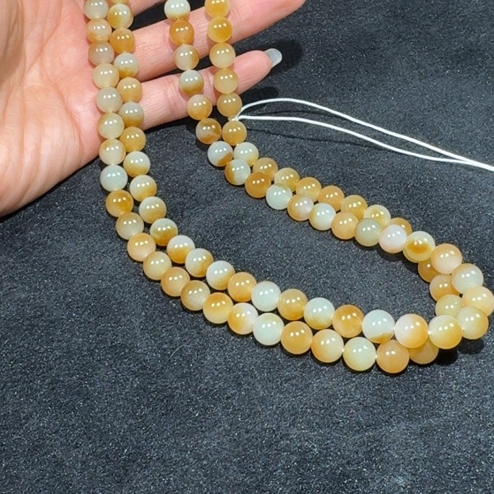 我***良和田玉（糖玉）未镶嵌手链