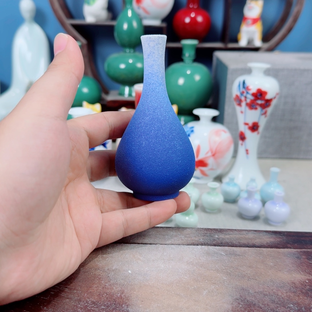 陶瓷手工小花器摆件