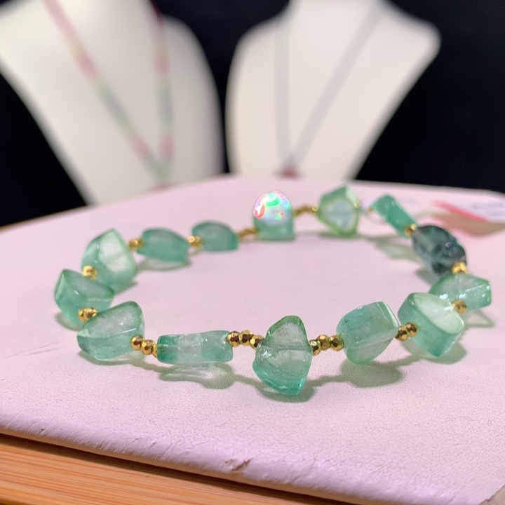 双色碧玺手链未镶嵌