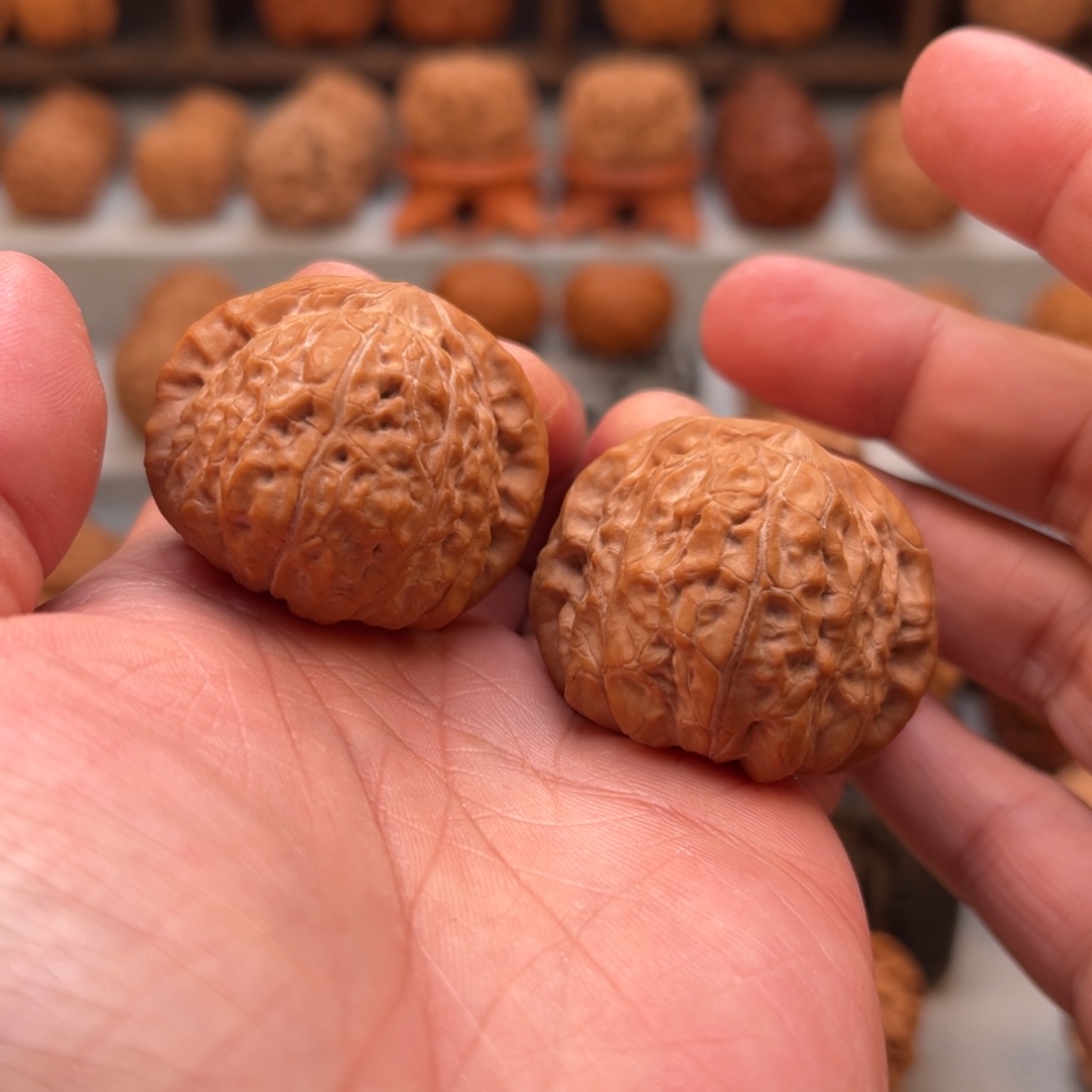 文玩核桃把件42南瓜墩