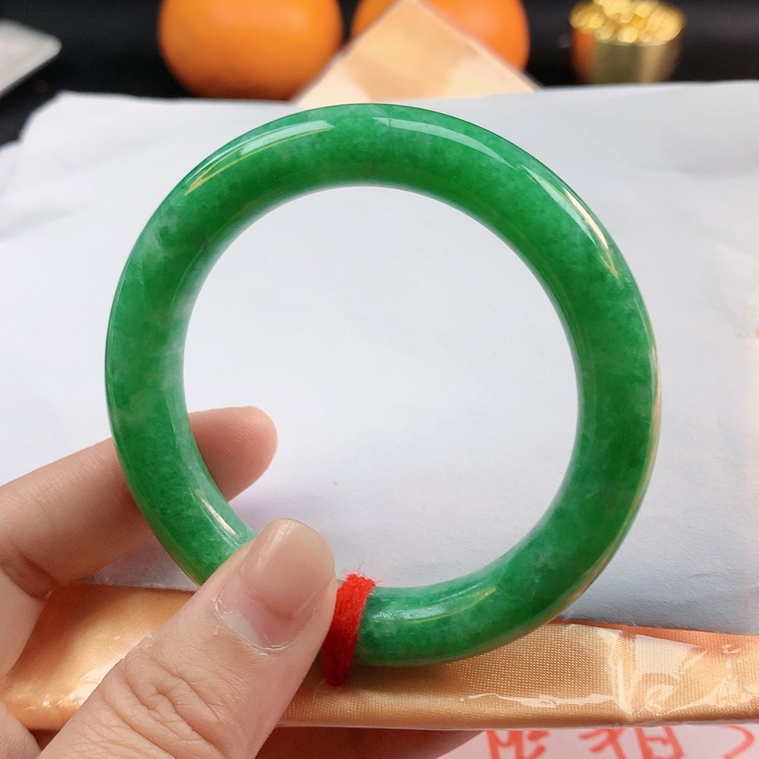 翡翠手镯未镶嵌53圈圆1147