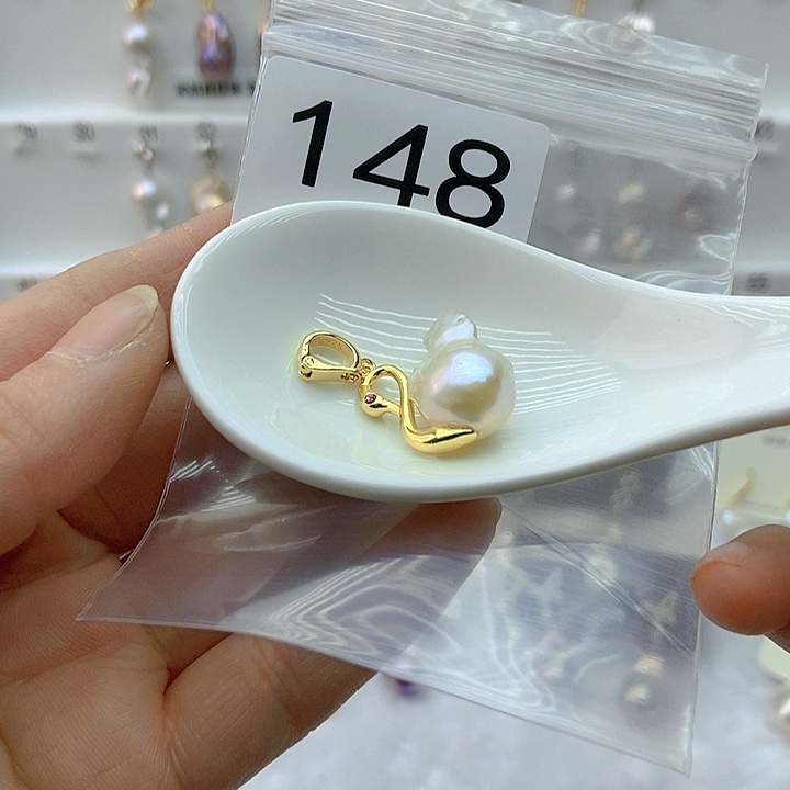 淡水珍珠颈饰银S925镶嵌