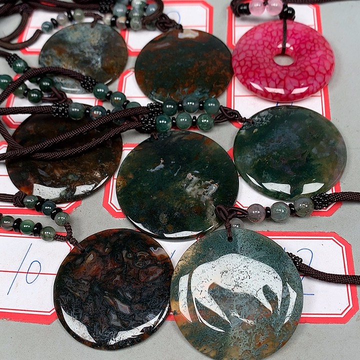 笑***生玛瑙/玉髓未镶嵌颈饰