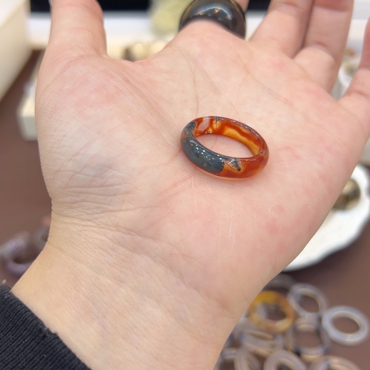 玛瑙/玉髓合金戒指9港21