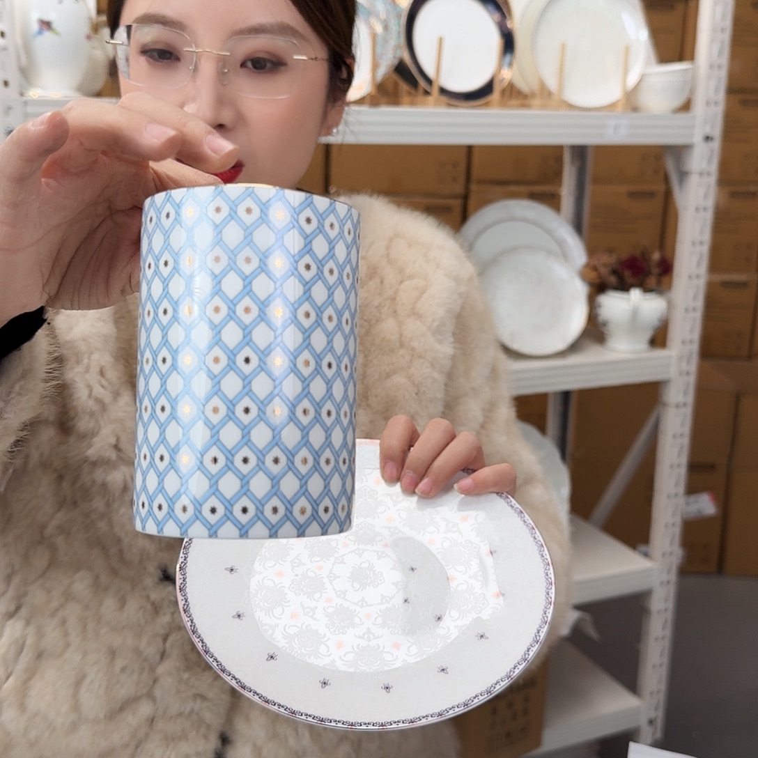 骨瓷高骨马克杯400ml一个外贸骨瓷