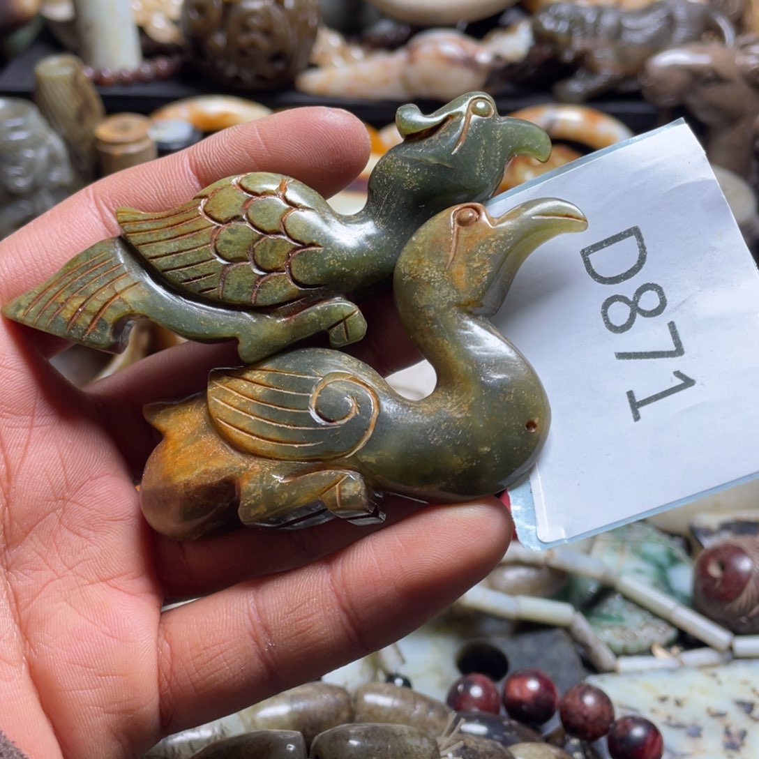 和田玉（糖玉）挂件未镶嵌