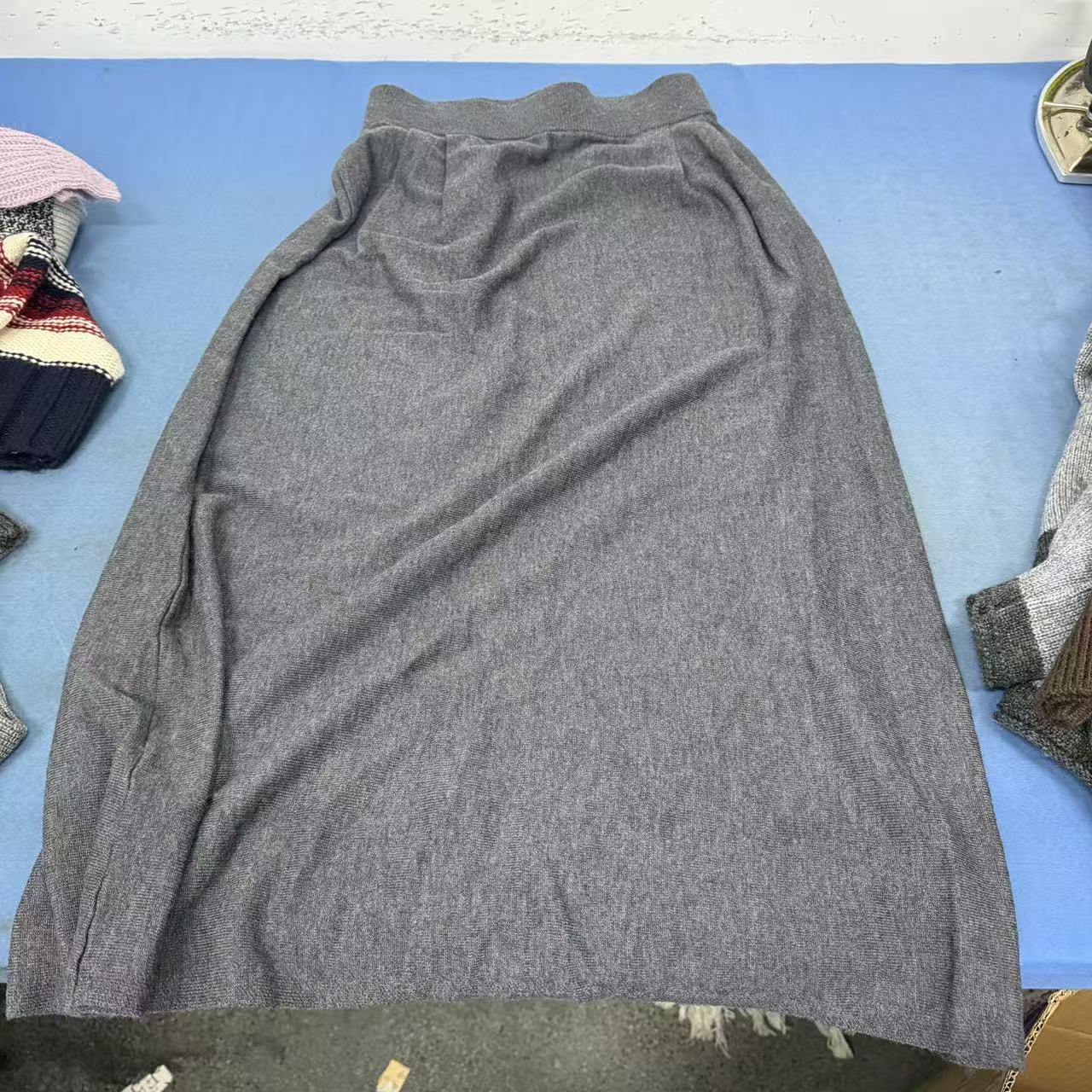 街头风成人厚款中厚显瘦半身裙毛针织衫  秋五  XHY230727-2