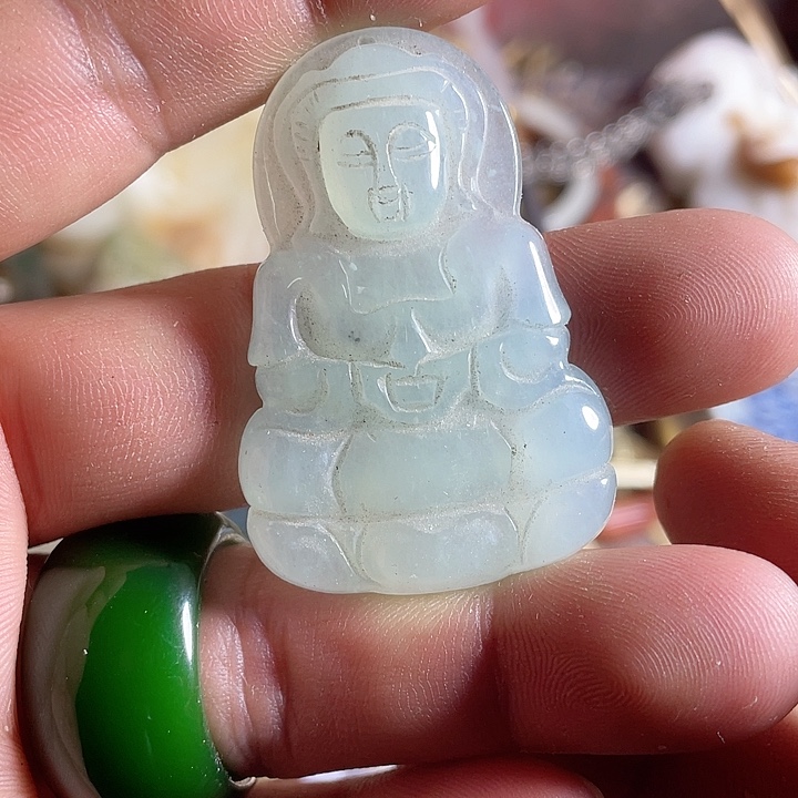 和田玉（糖玉）挂件未镶嵌