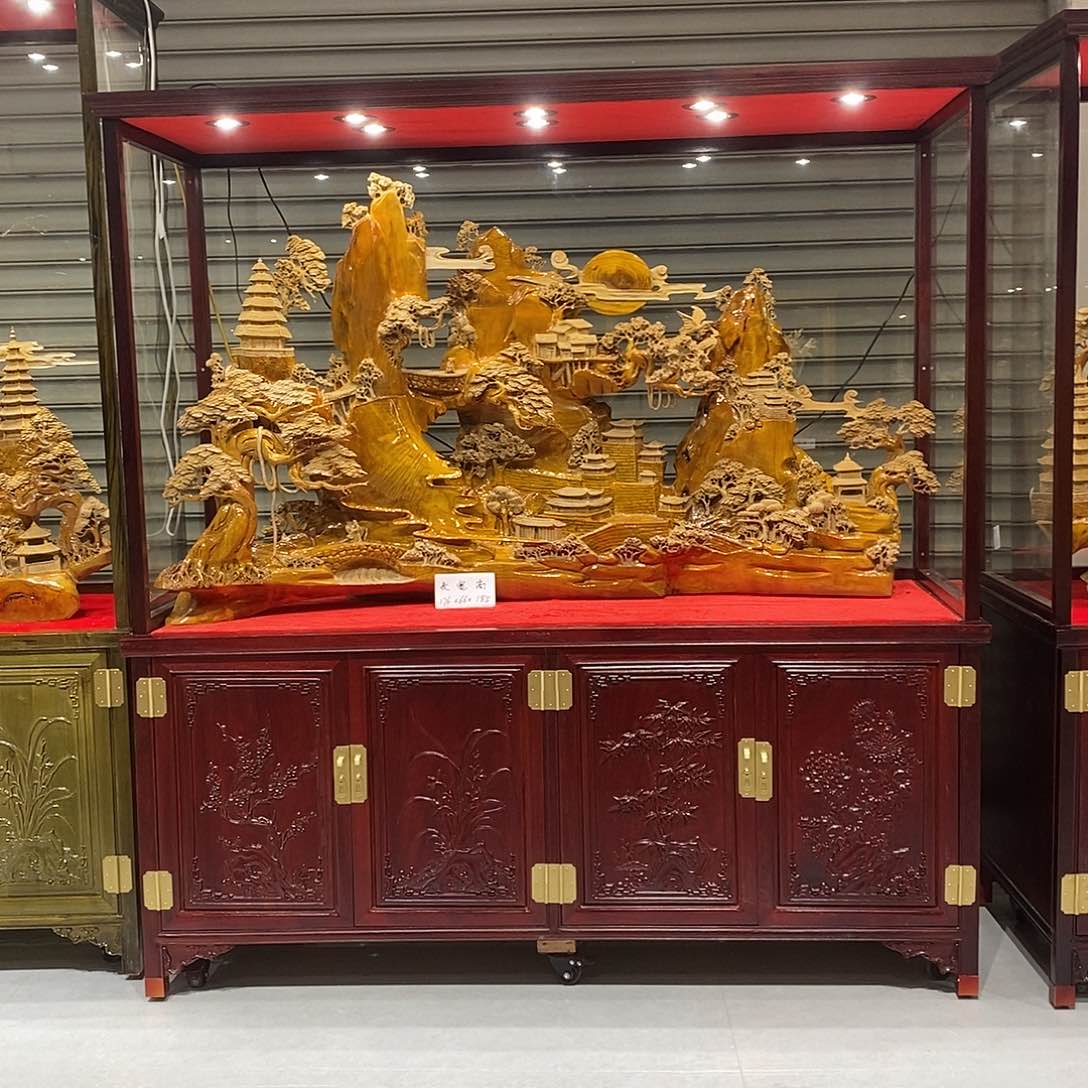 金丝楠瑞**晓金丝楠小叶桢楠摆件