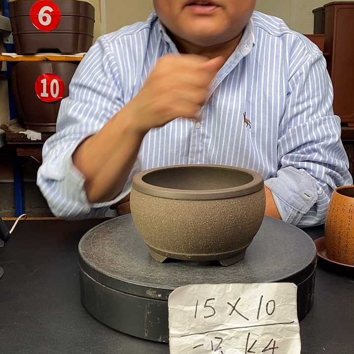 紫砂花盆货号一只K4