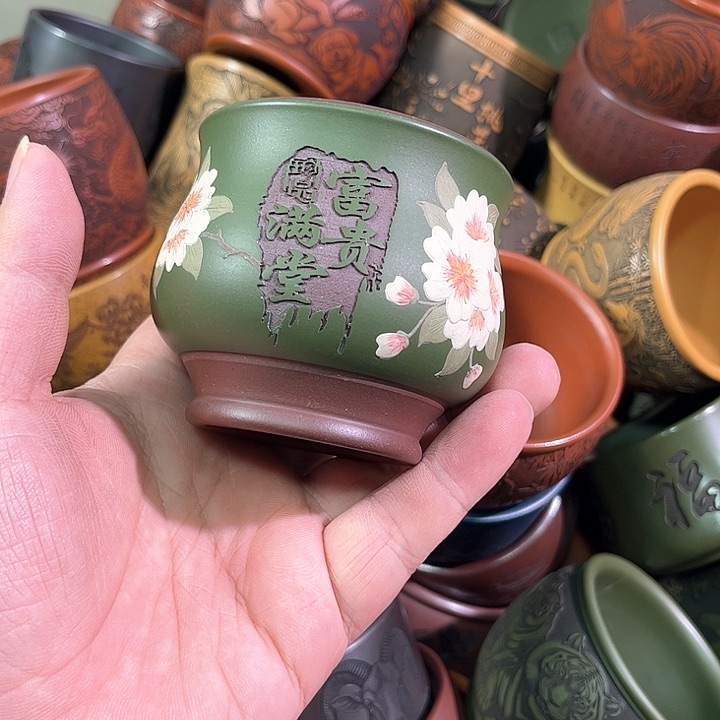 茶杯紫砂全手工紫砂主任杯