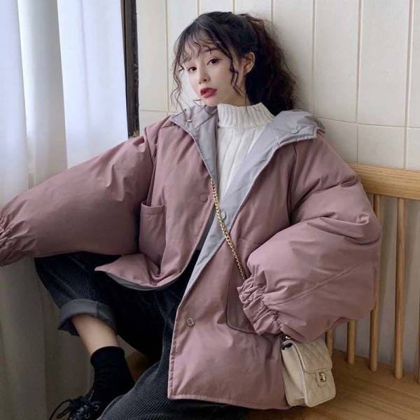新款宽松面包服新款韩板仙女百搭羽绒棉服外套女款爆款2025新款