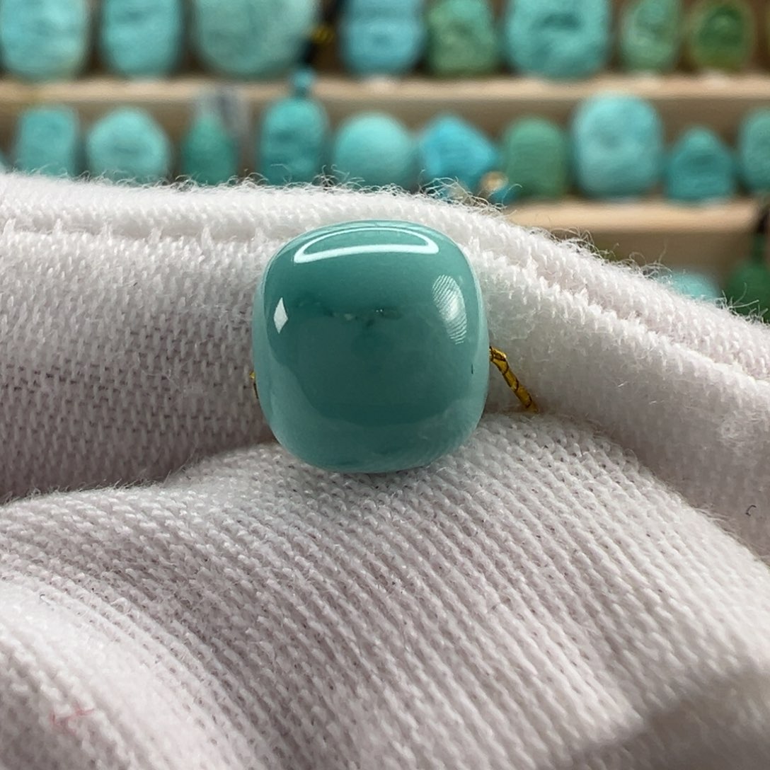 未镶嵌绿松石老型珠8.4x7.7mm