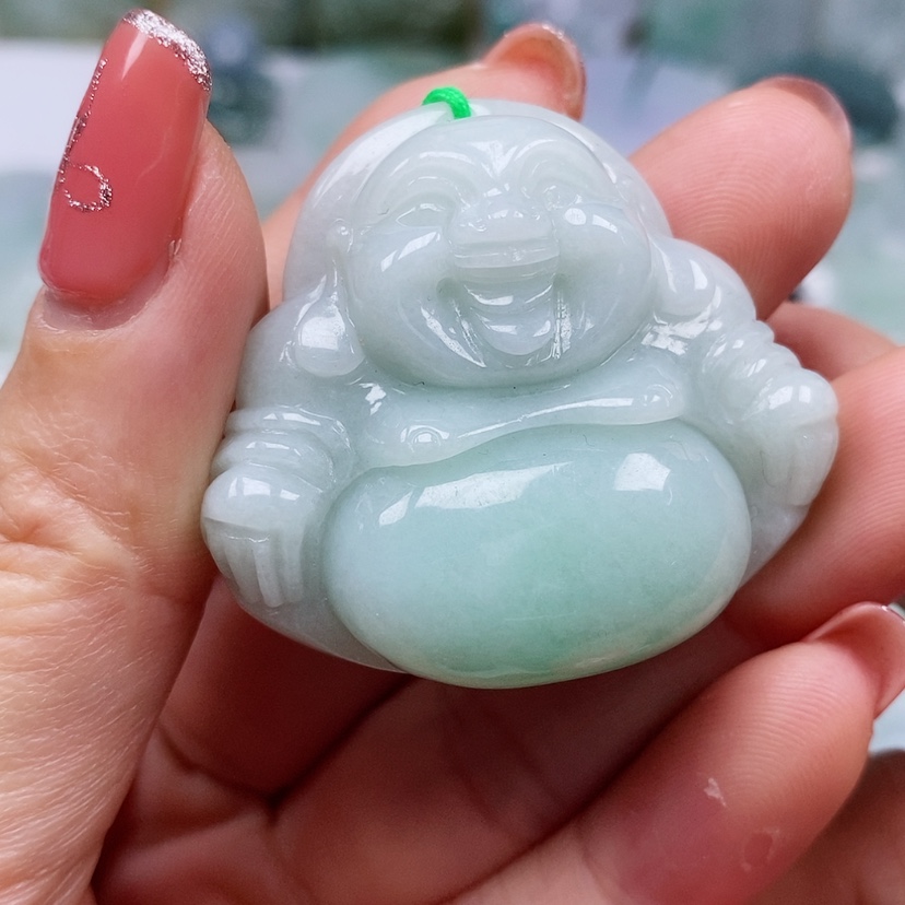 【闪购商品】翡翠颈饰未镶嵌天然翡翠A货佛公