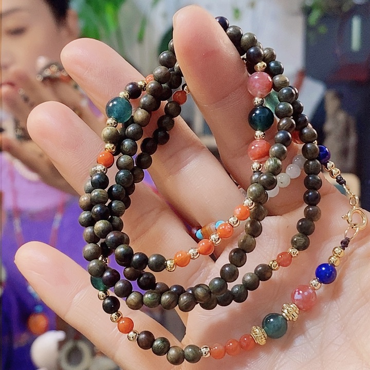 非洲檀香无事牌手链项链