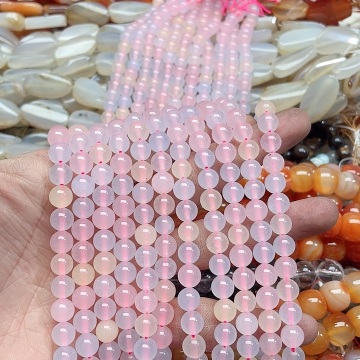 玛瑙/玉髓珠宝半成品未镶嵌一条8mm摩根