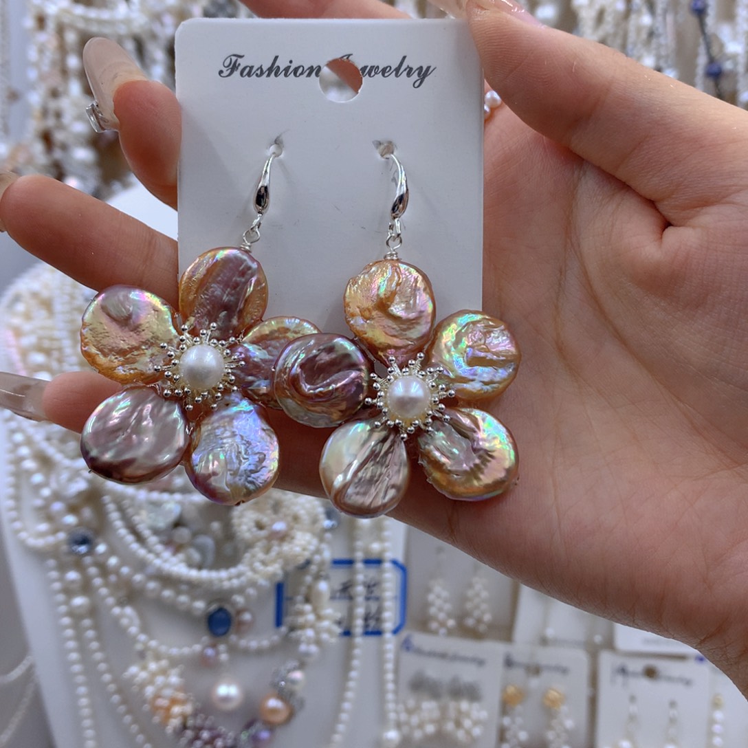 淡水珍珠银S925镶嵌项链