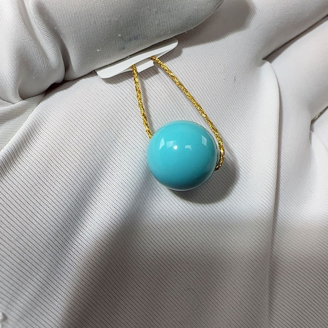 绿松石未镶嵌10mm➕单珠