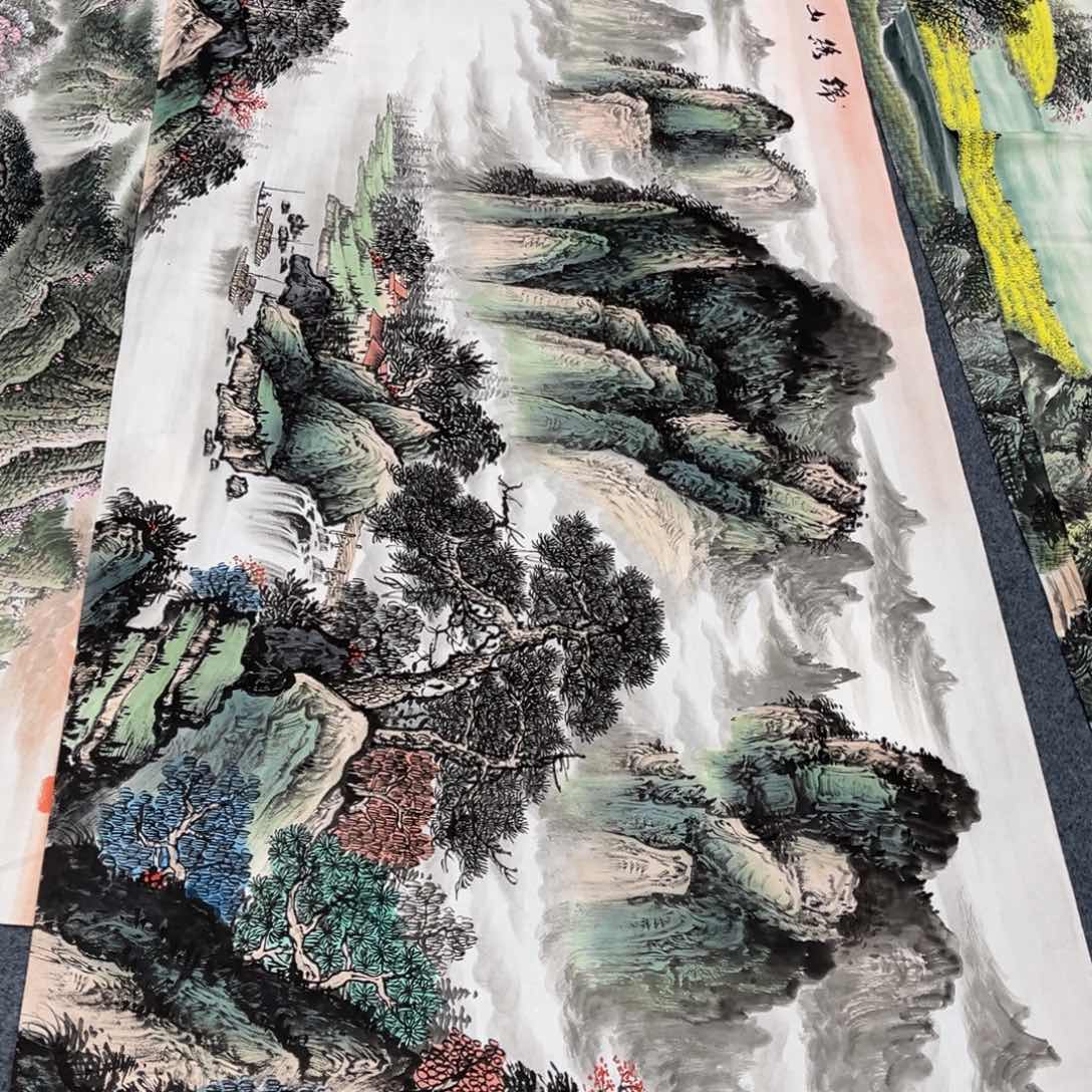 国画宣纸手绘，手工作品