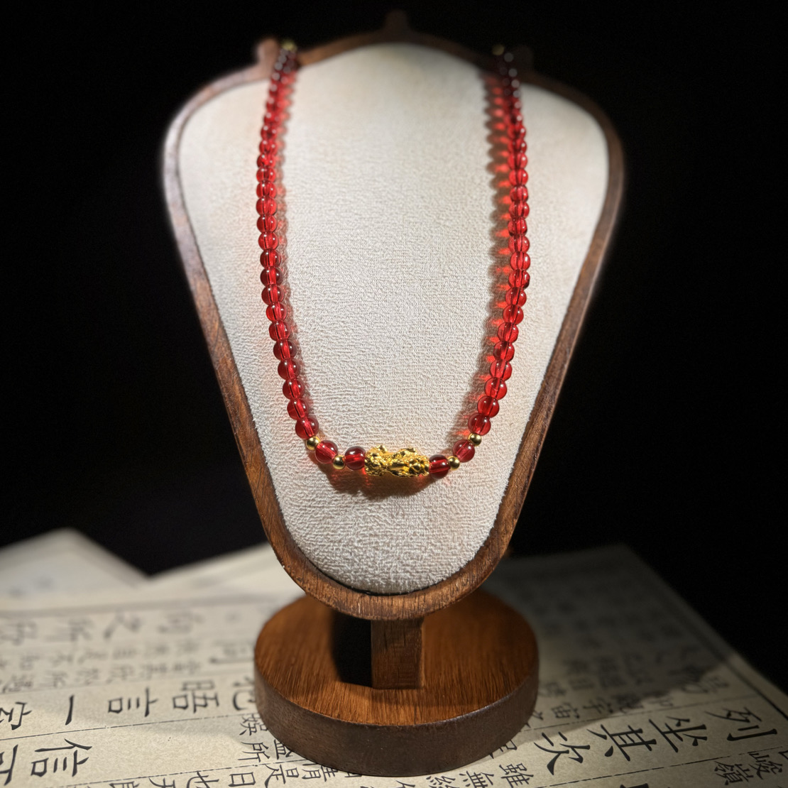 主播推荐经典红貔恘时尚项链多样性发货