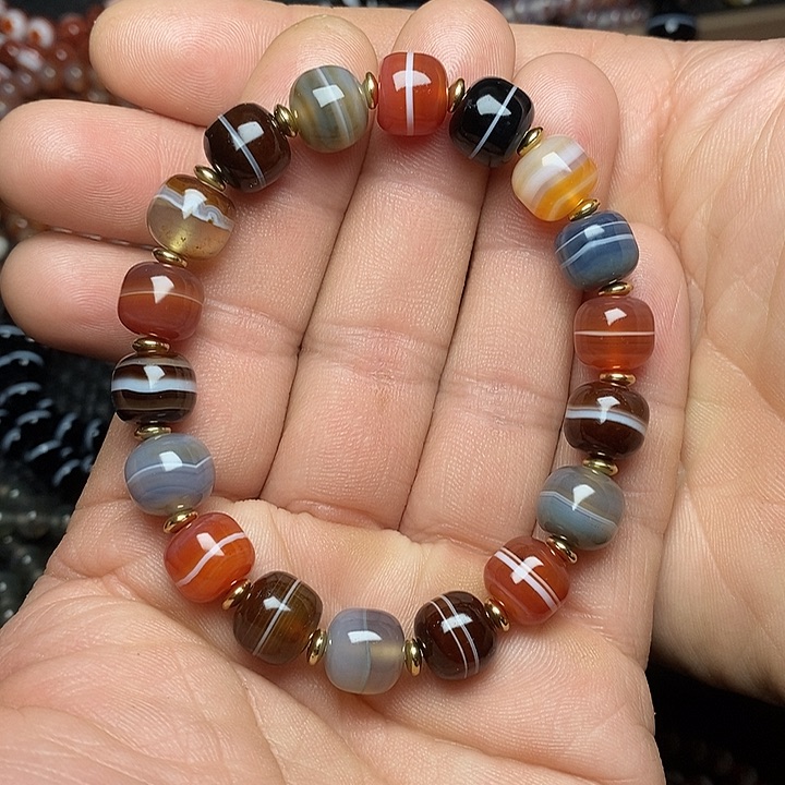 玛瑙/玉髓手链未镶嵌