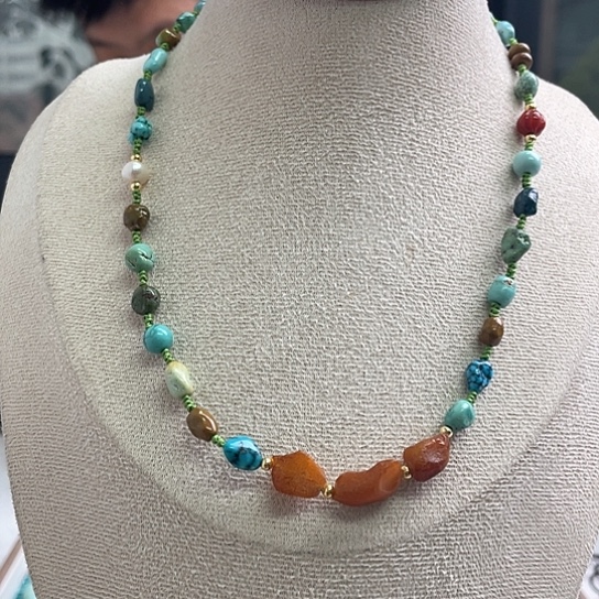 未镶嵌绿松石珠宝奇石