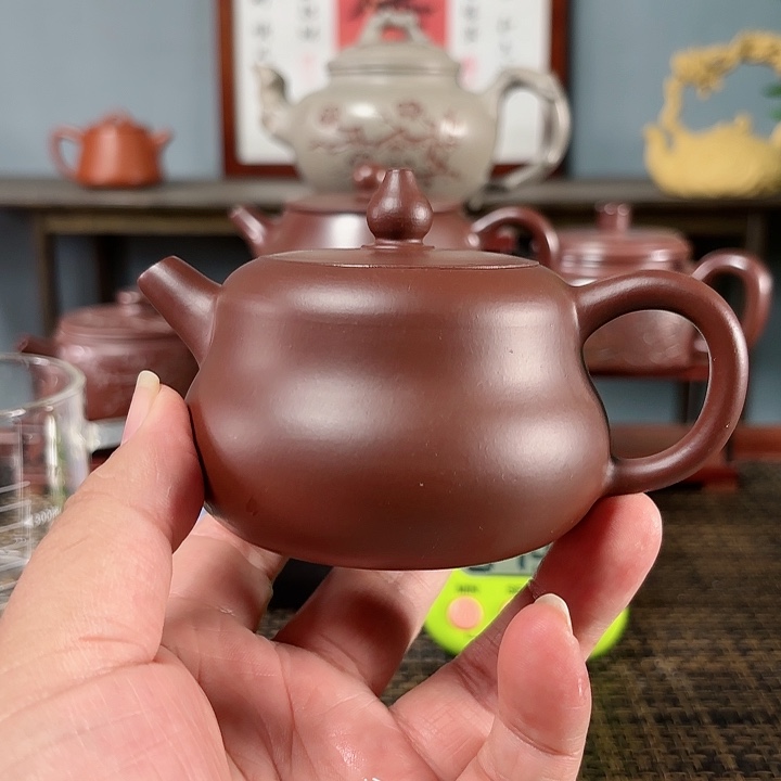 紫砂茶壶自***.宜兴原矿手工紫砂壶