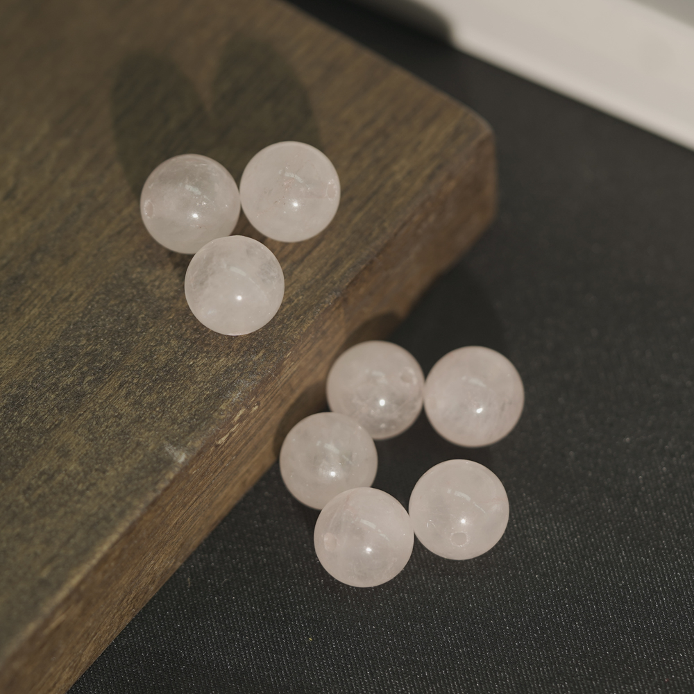 【发2颗】10MM+天然水晶散珠DIY文玩珠宝SJ99