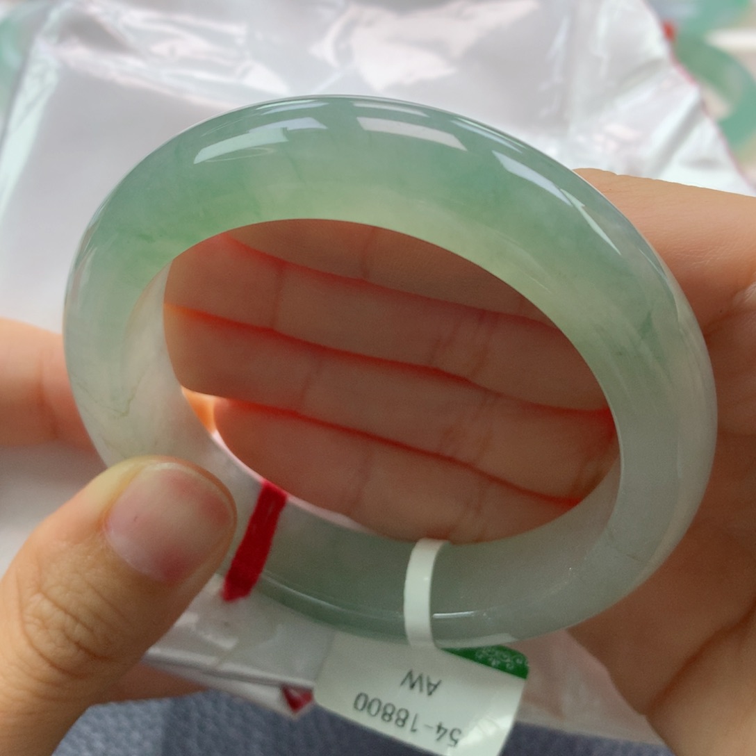 未镶嵌手镯翡翠缅甸天然翡翠A货54正