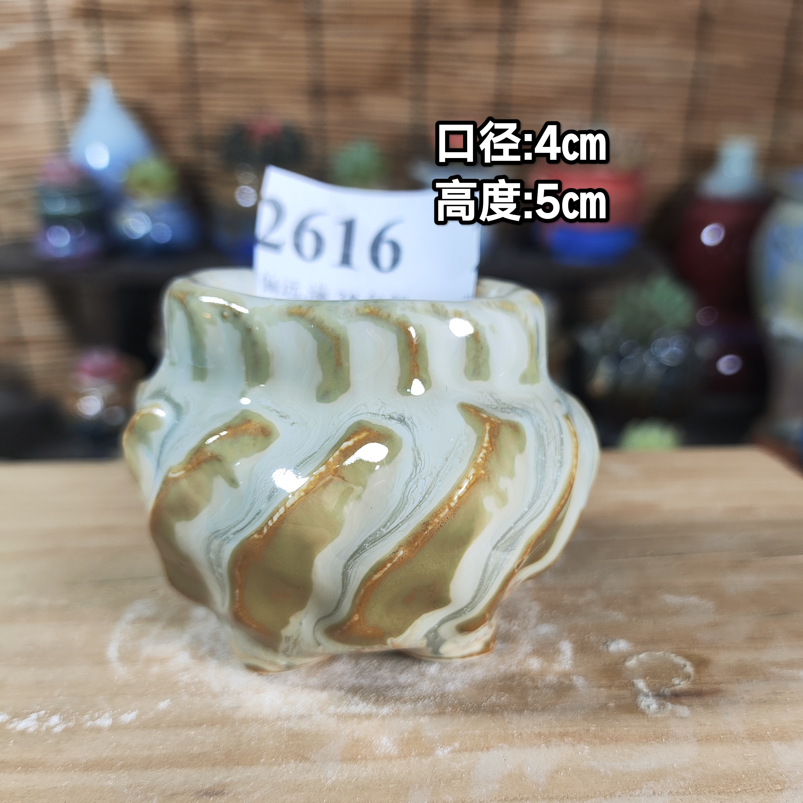 手工创意多肉花盆摆件迷你多肉花盆景德镇纯手工制做