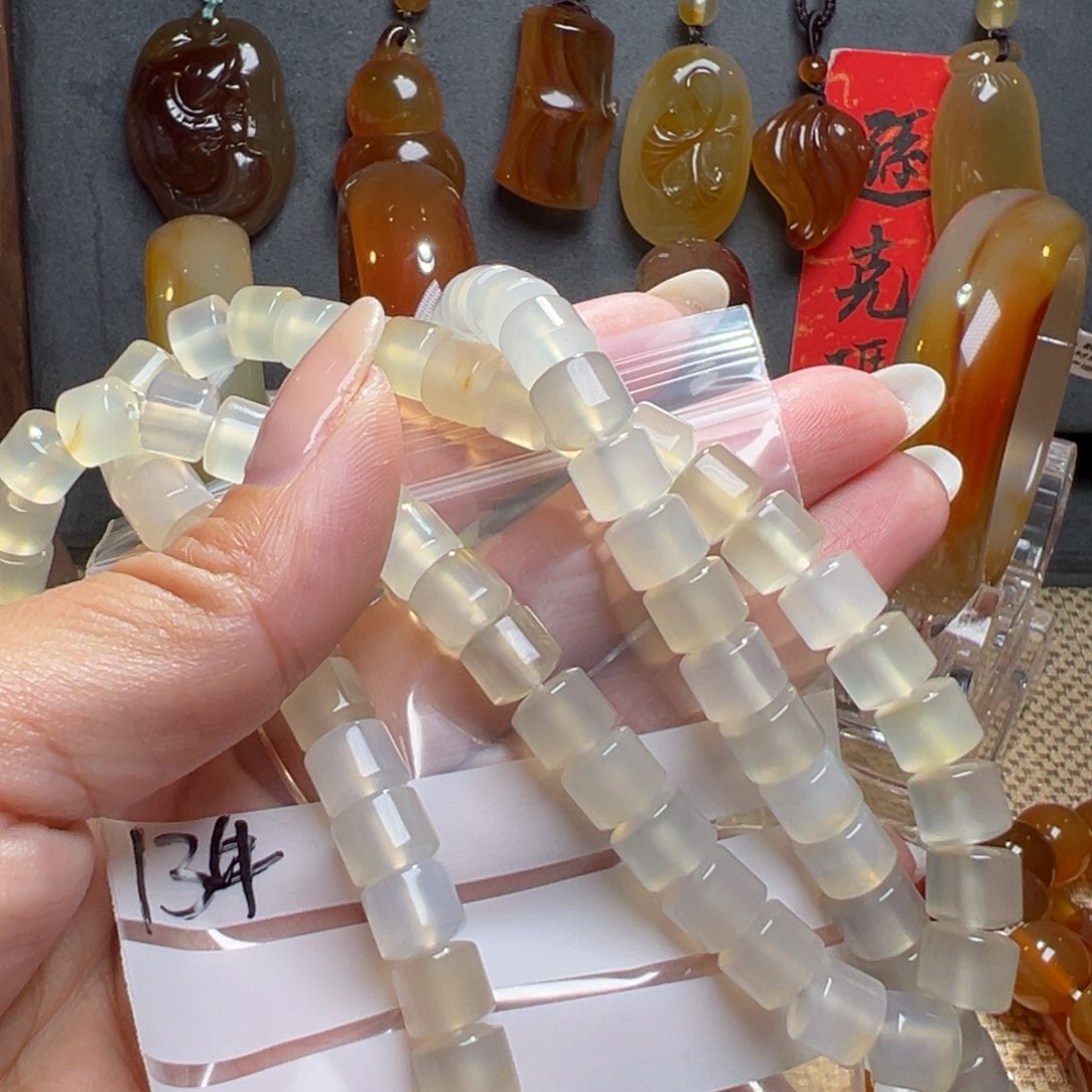 玛瑙/玉髓颈饰合金用****613