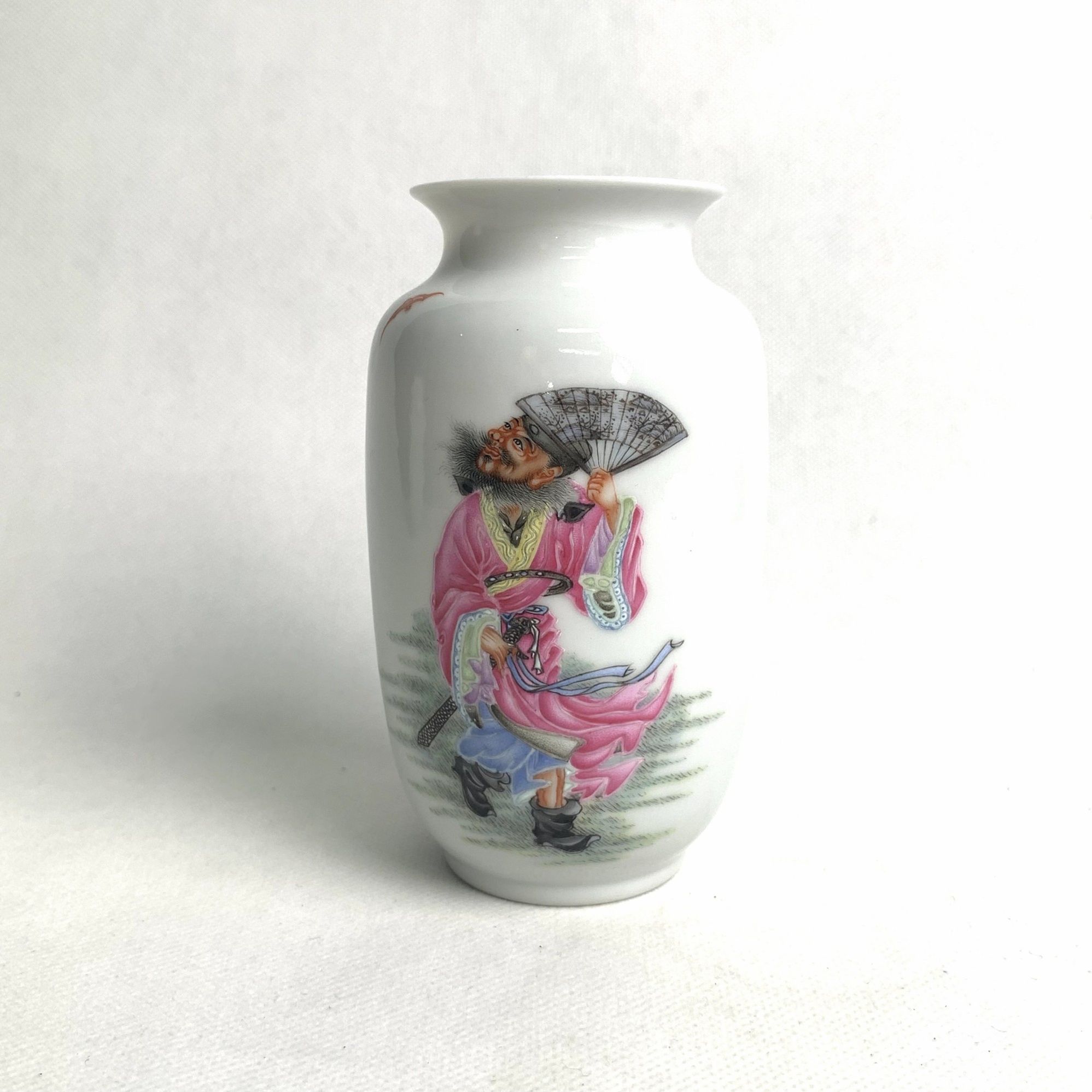 民国・薄胎珐琅彩人物灯笼瓶【古董】X20240923078